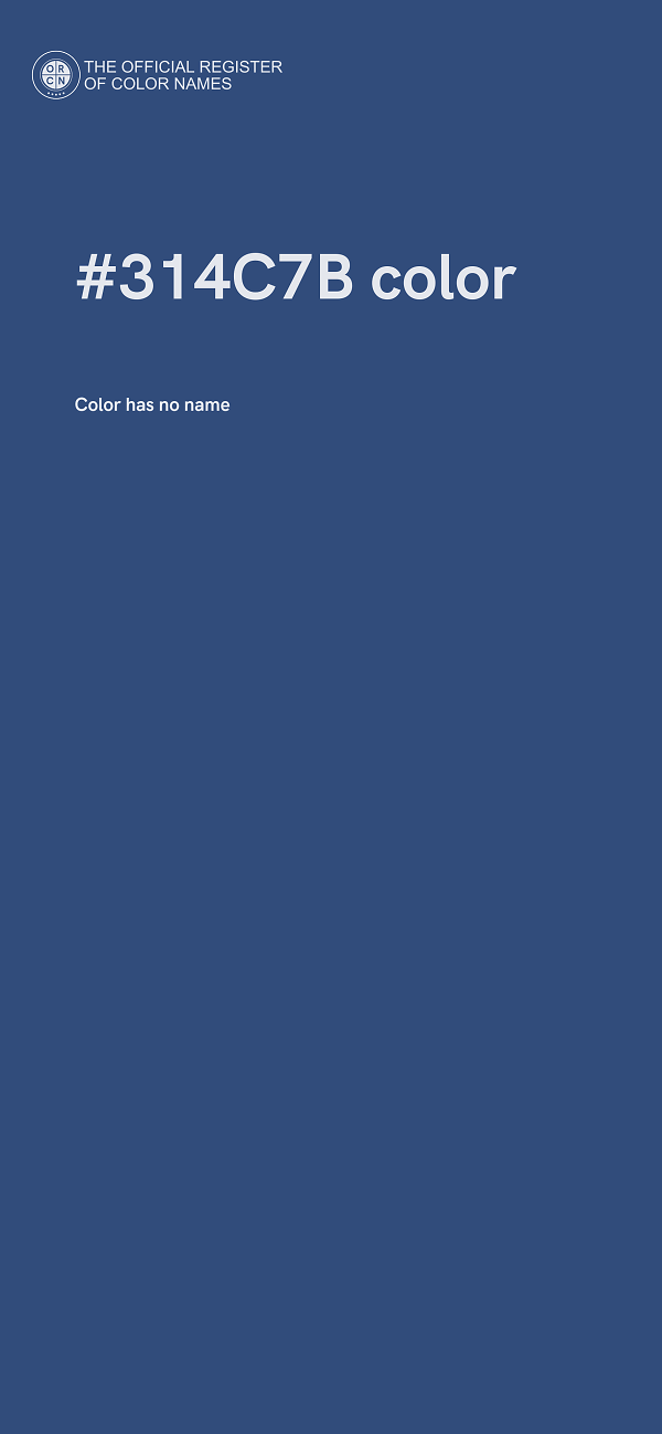 #314C7B color image