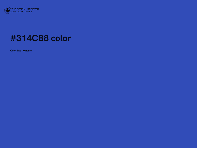 #314CB8 color image