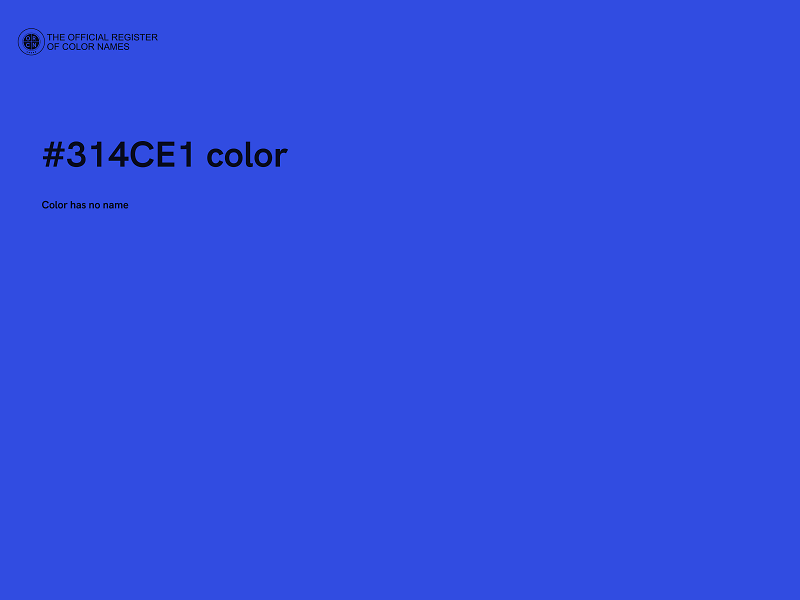 #314CE1 color image