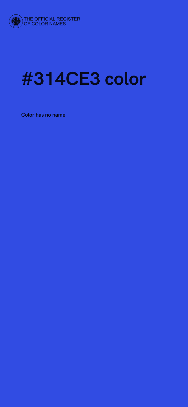 #314CE3 color image