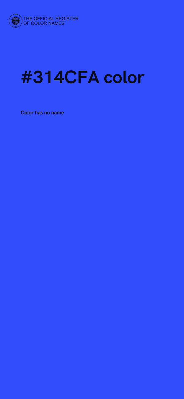 #314CFA color image