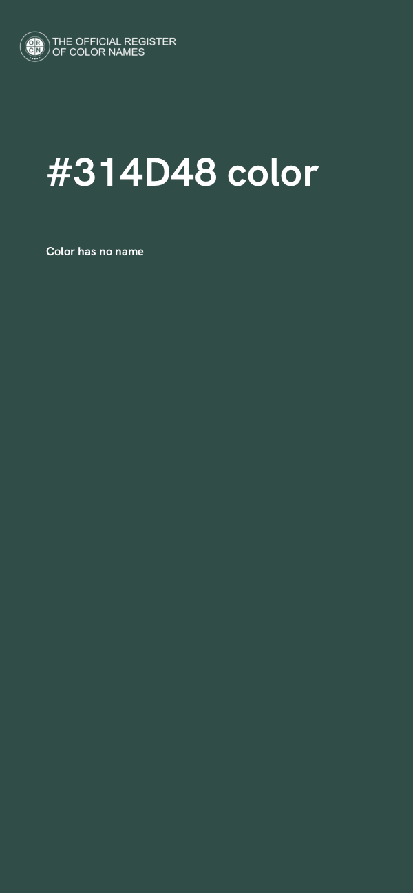 #314D48 color image