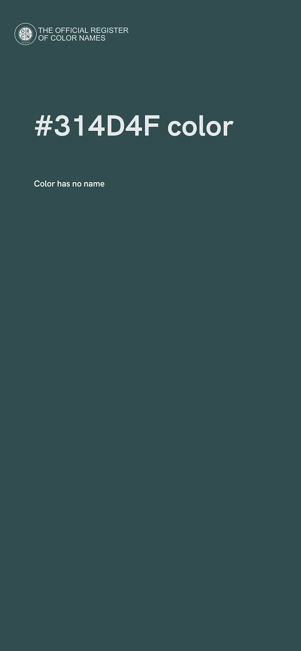 #314D4F color image