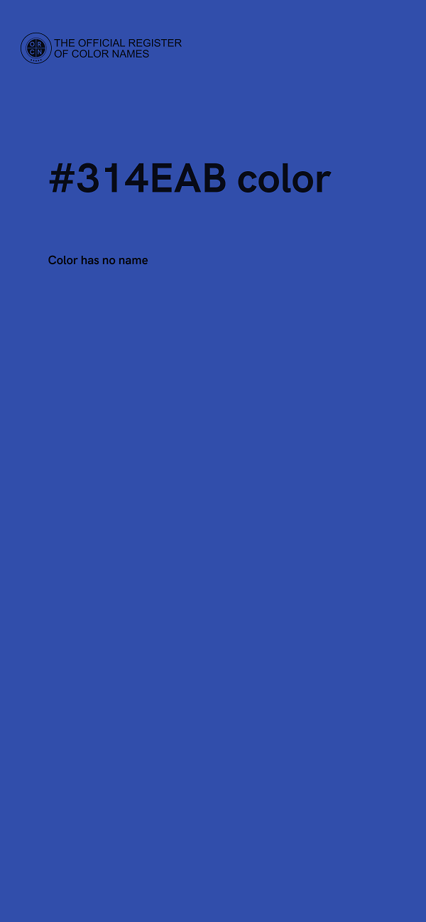 #314EAB color image