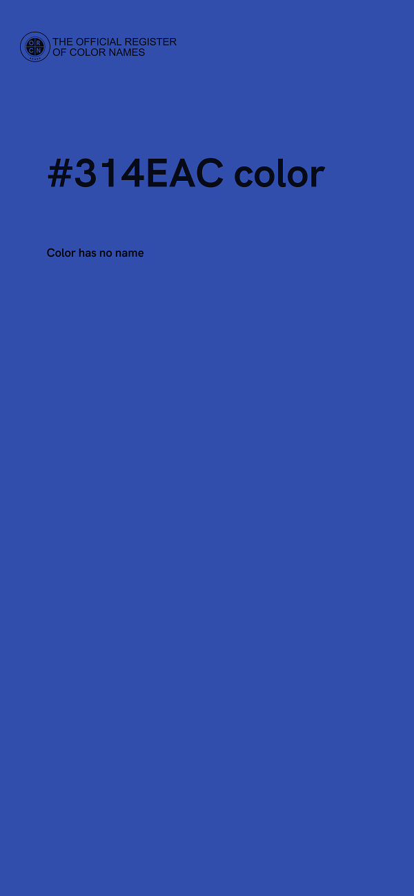 #314EAC color image