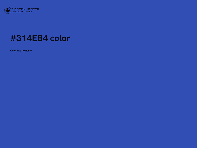 #314EB4 color image