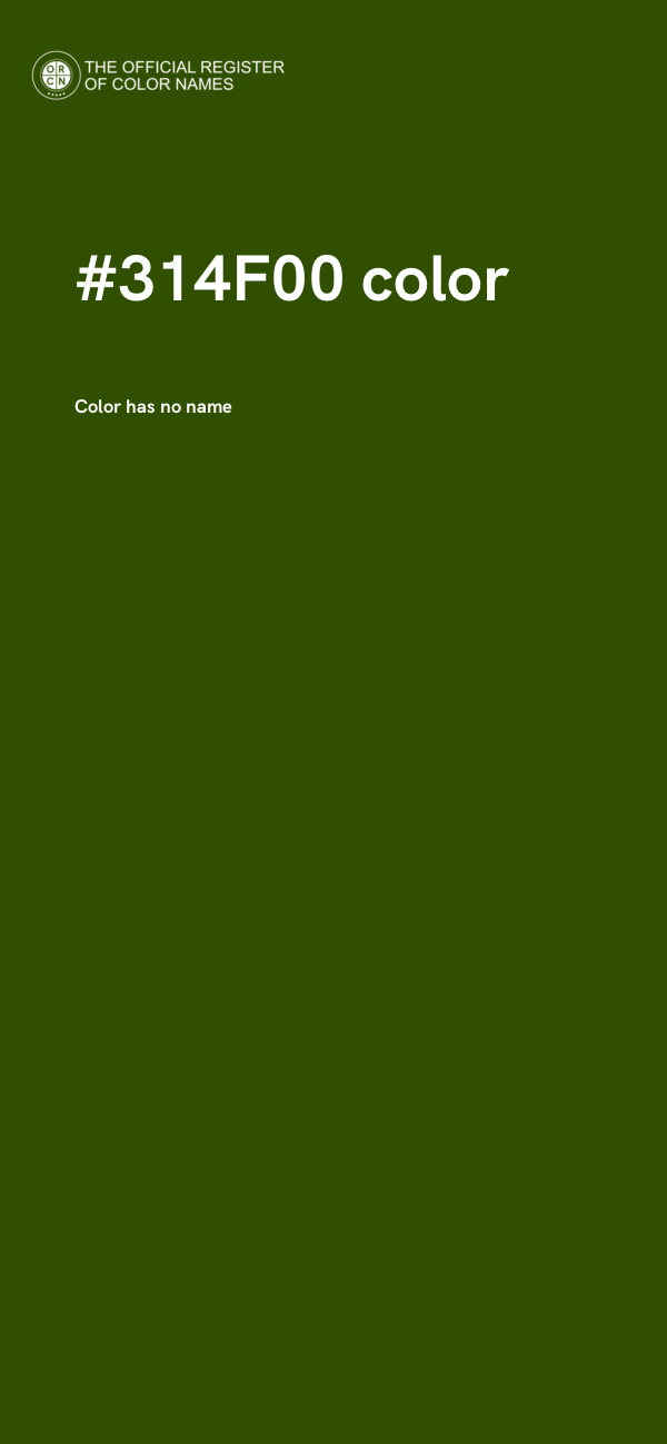 #314F00 color image