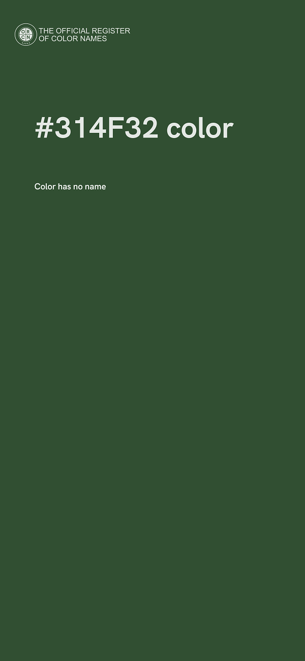 #314F32 color image
