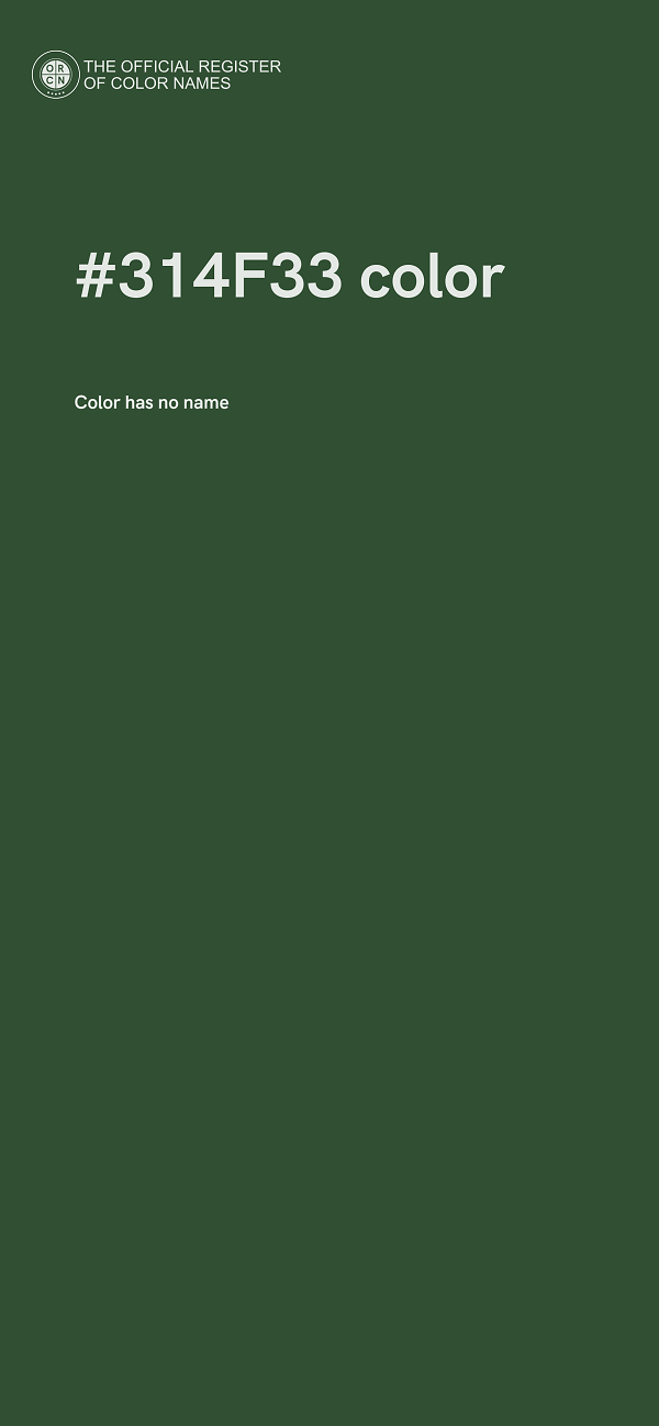 #314F33 color image