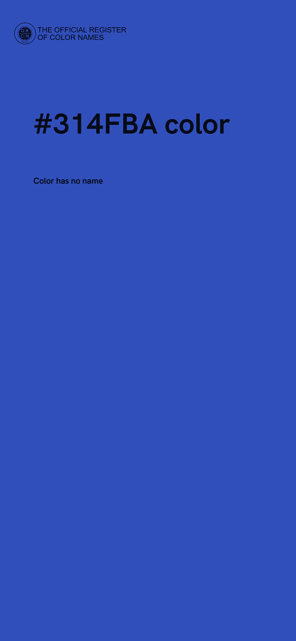 #314FBA color image