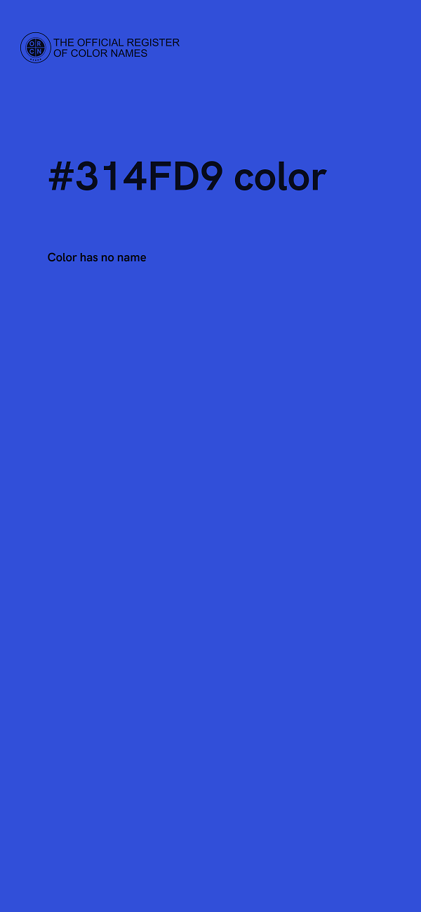 #314FD9 color image