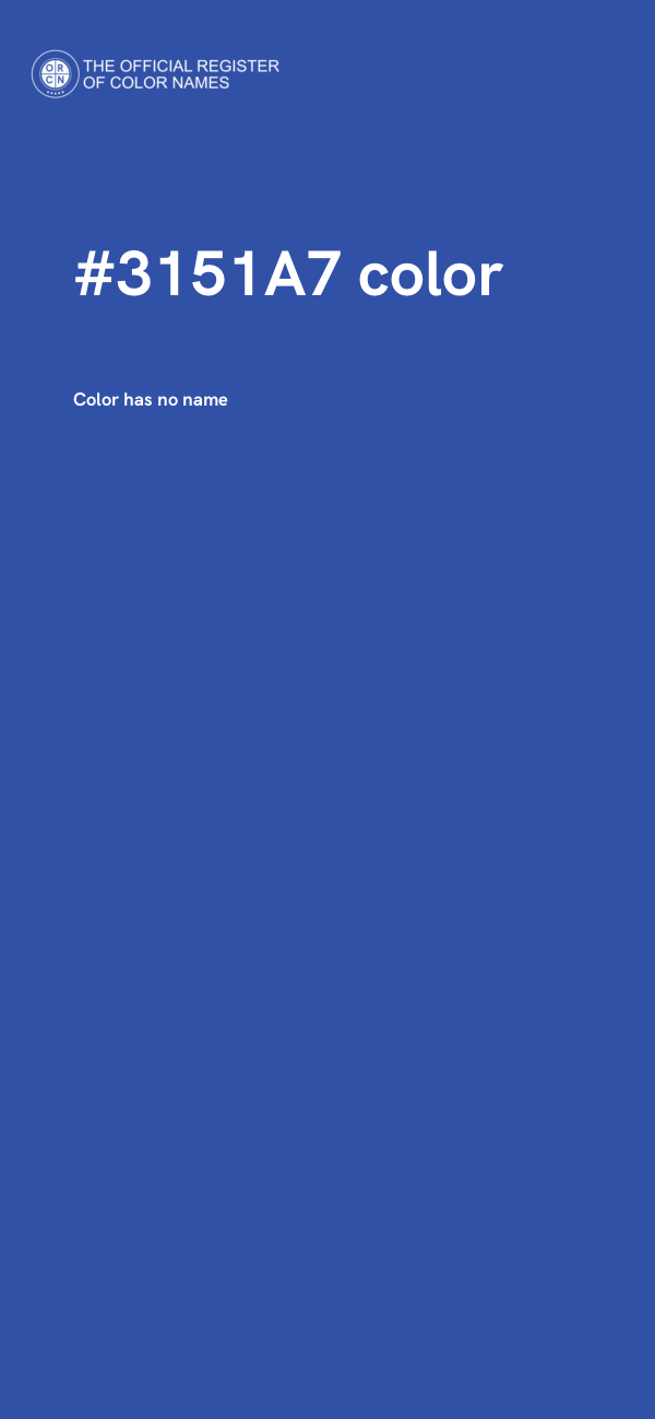 #3151A7 color image