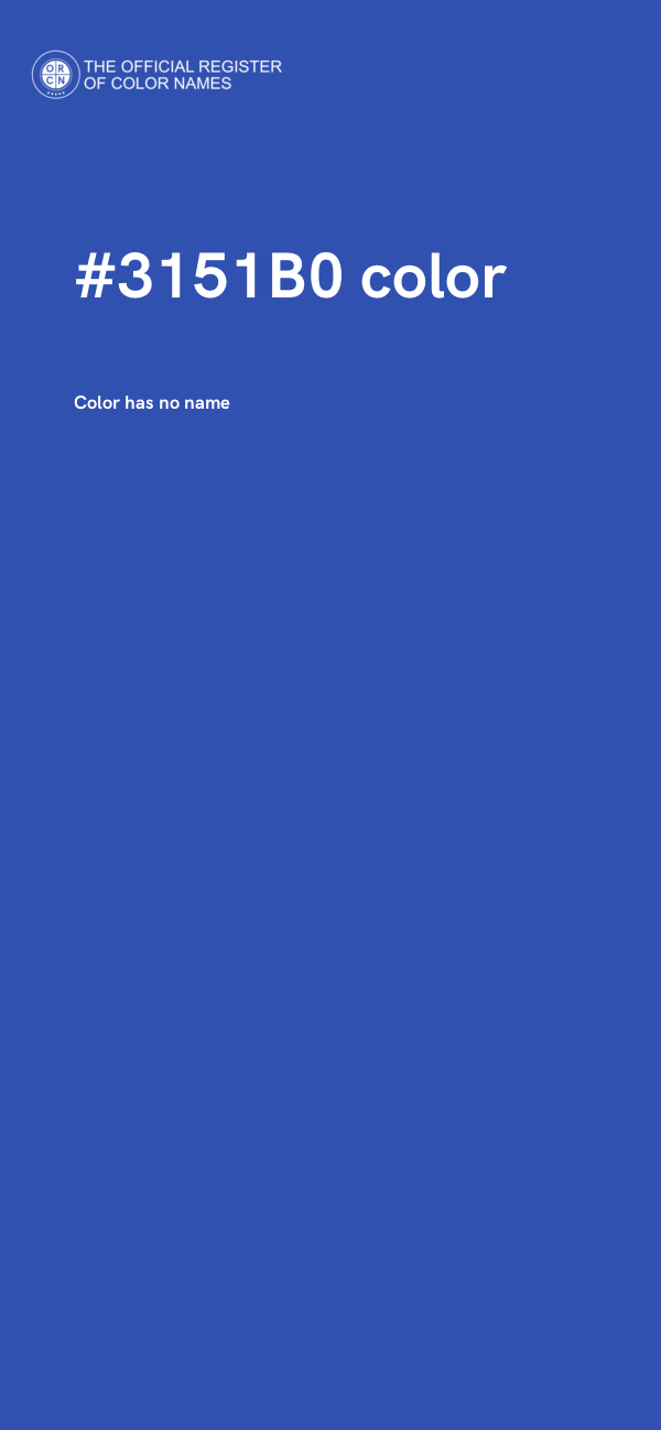 #3151B0 color image