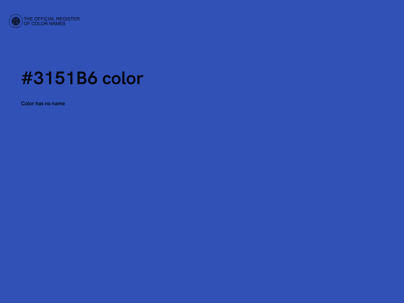 #3151B6 color image