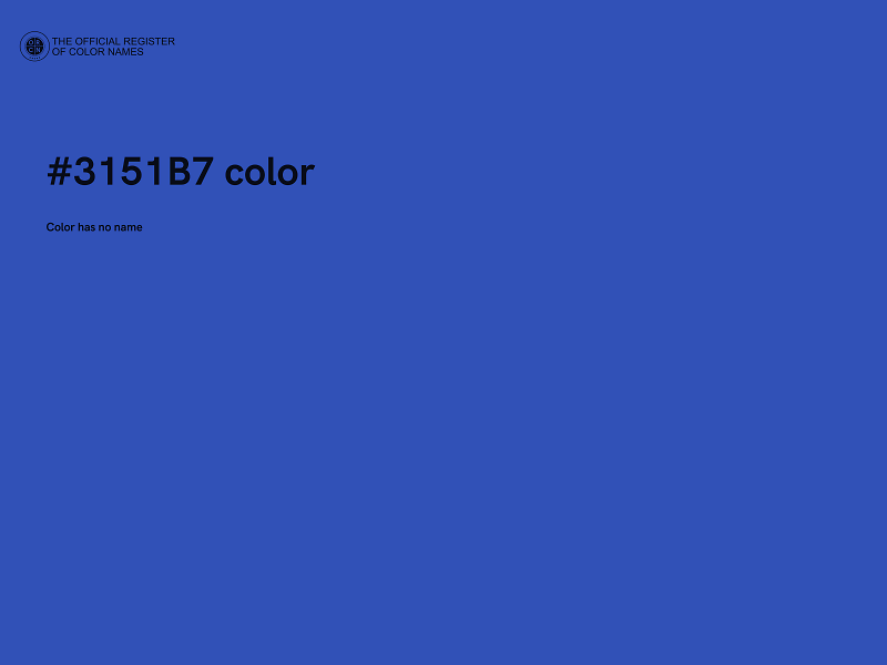 #3151B7 color image