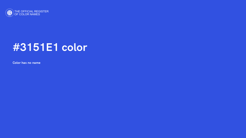 #3151E1 color image