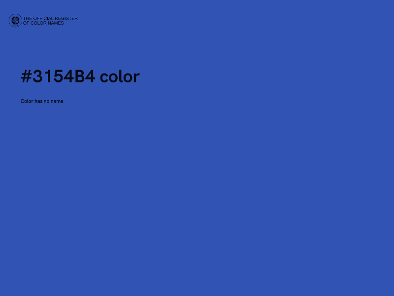 #3154B4 color image