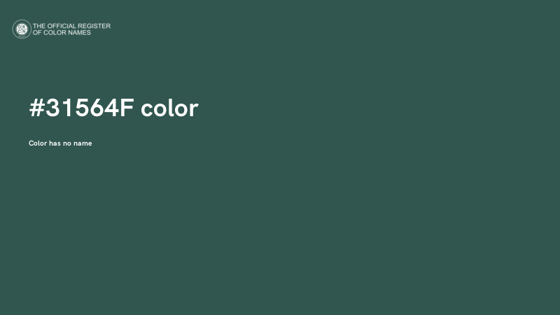 #31564F color image