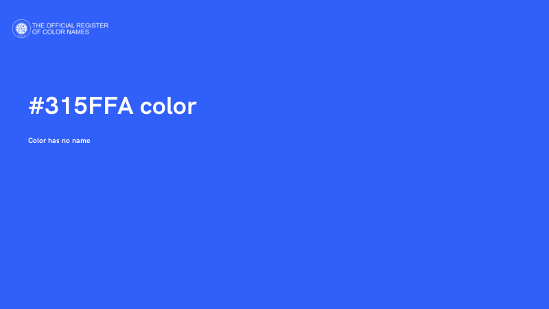 #315FFA color image