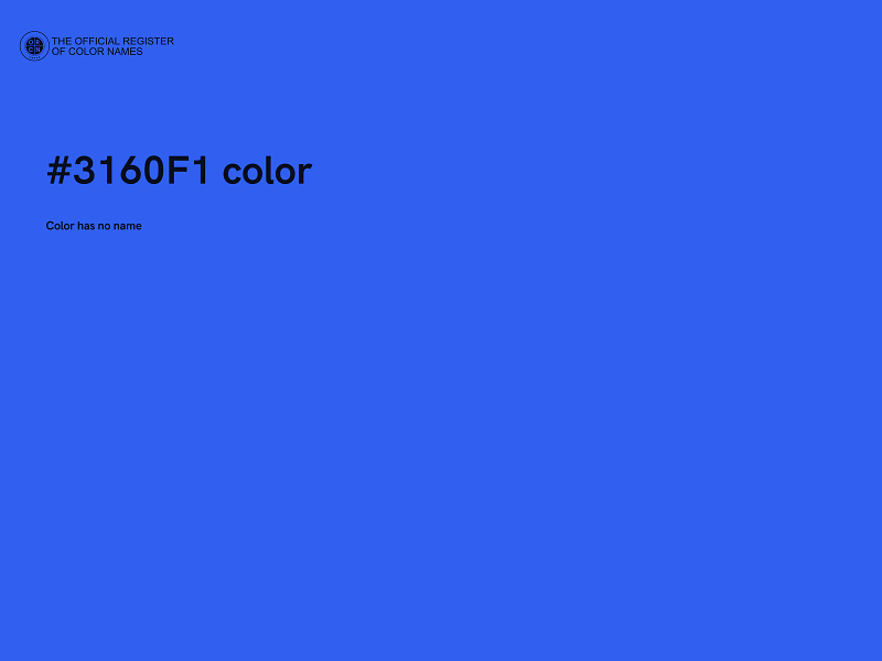 #3160F1 color image