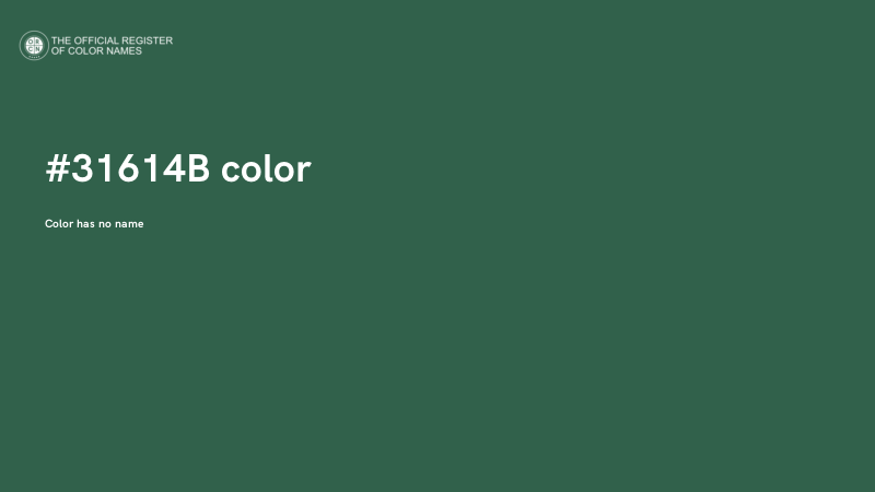 #31614B color image