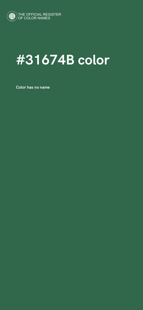 #31674B color image