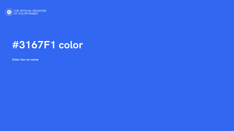 #3167F1 color image