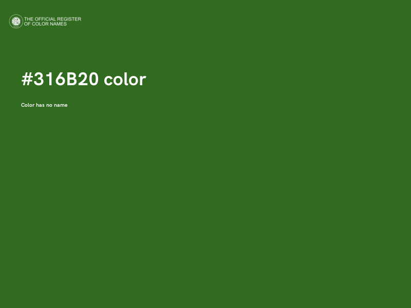 #316B20 color image