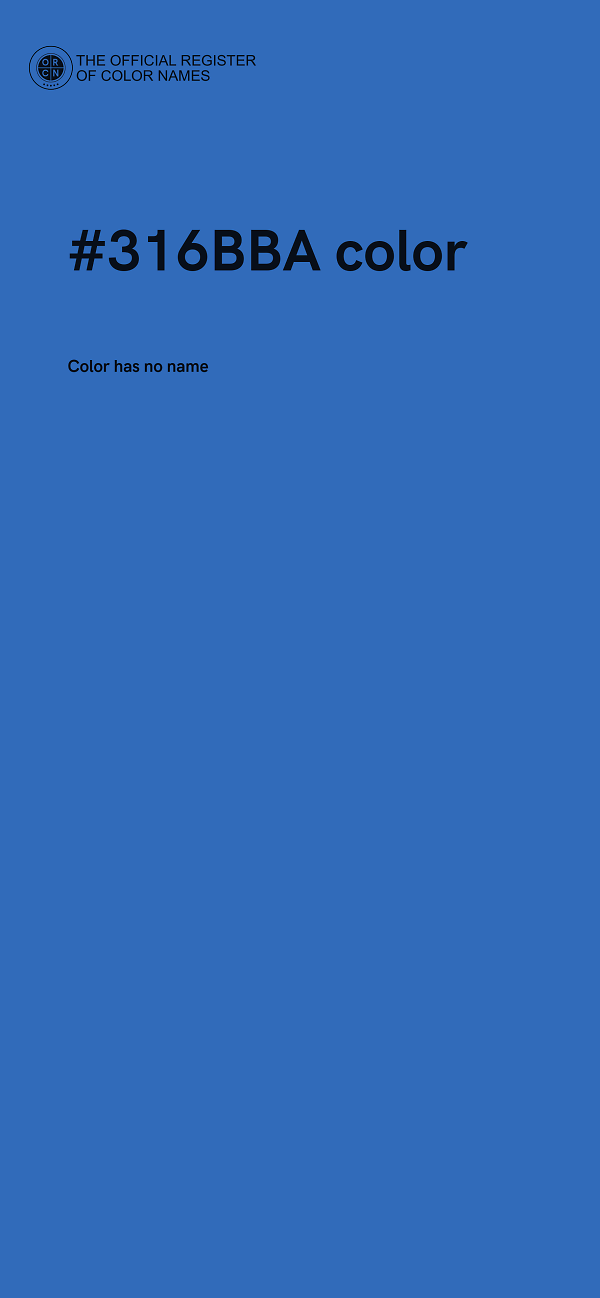 #316BBA color image