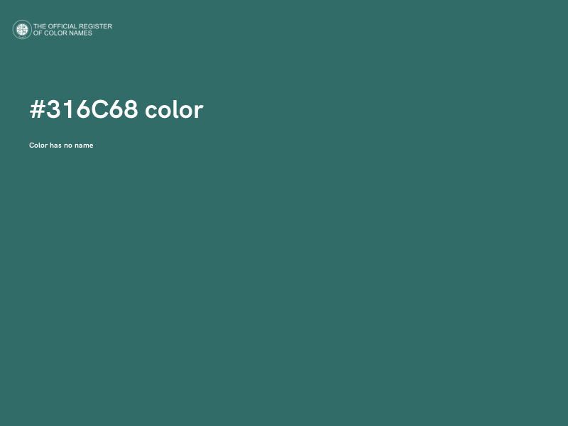 #316C68 color image
