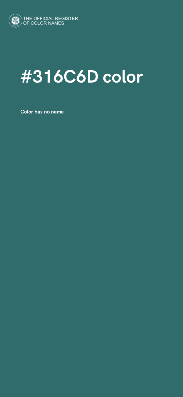 #316C6D color image