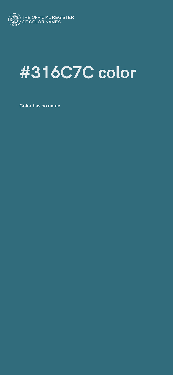 #316C7C color image