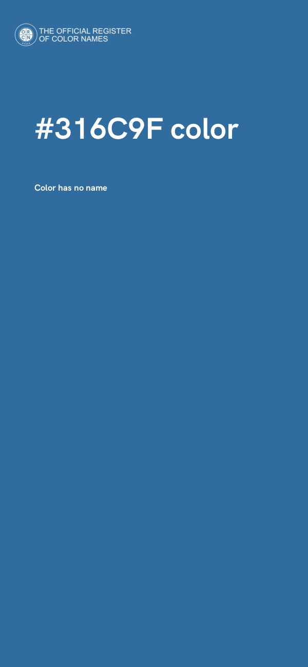 #316C9F color image