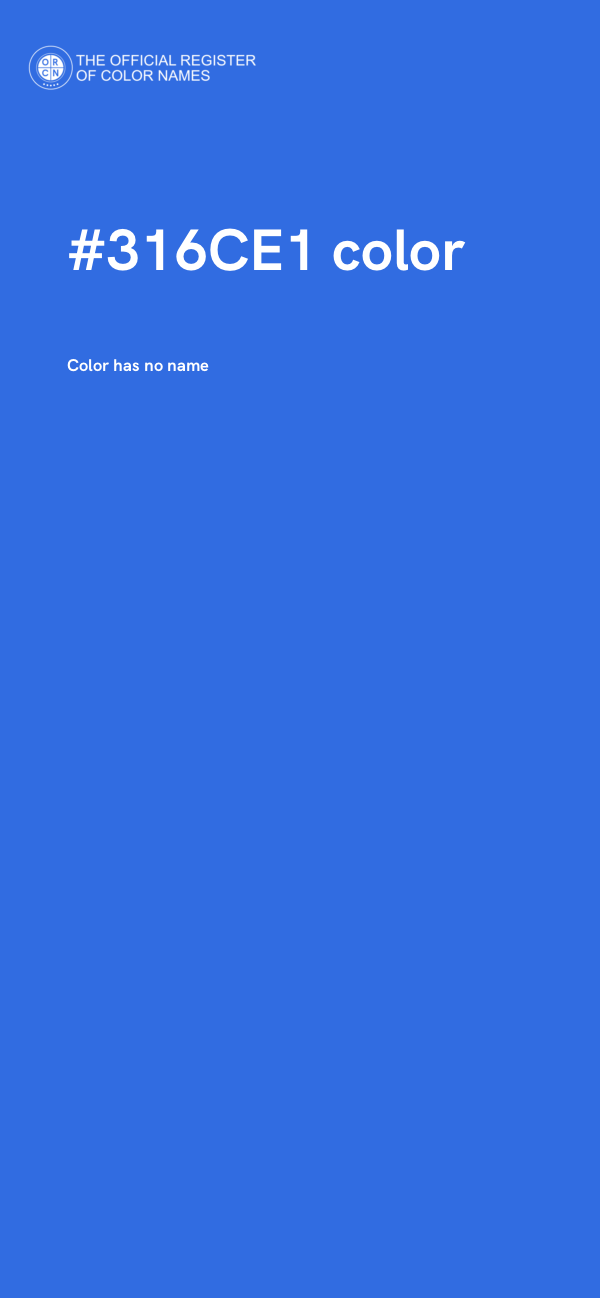 #316CE1 color image