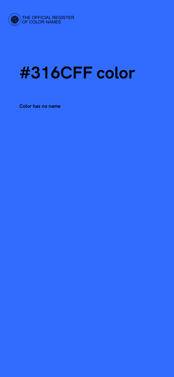 #316CFF color image