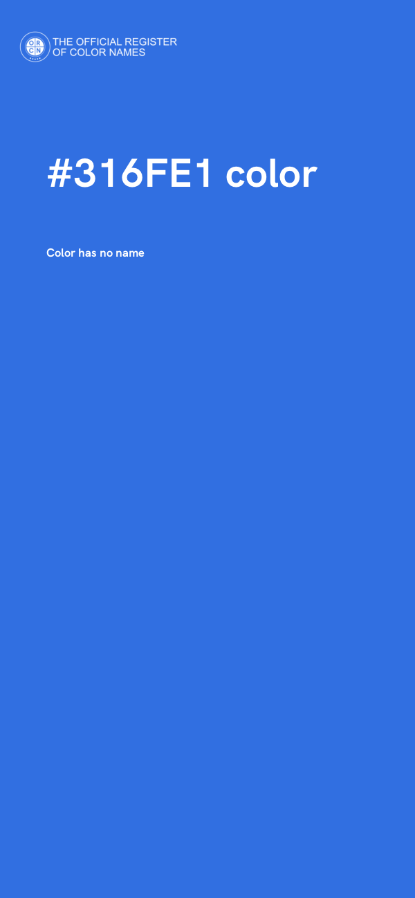 #316FE1 color image
