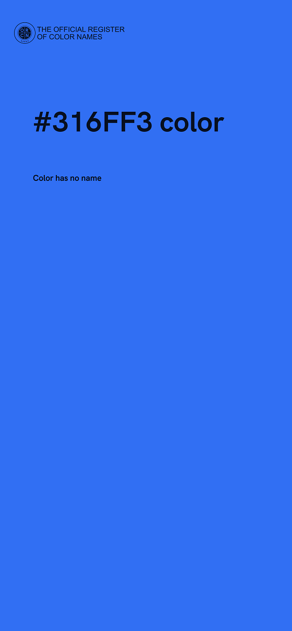 #316FF3 color image