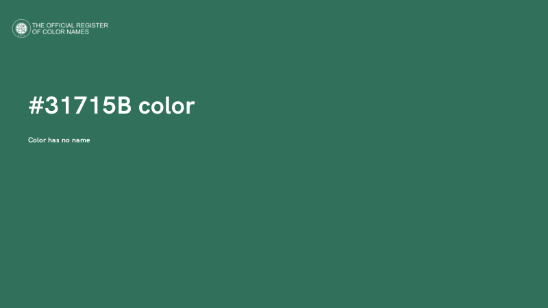 #31715B color image