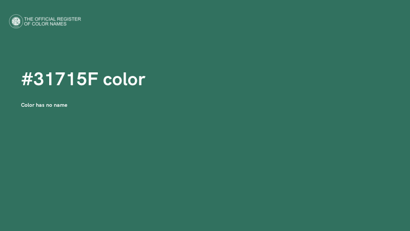 #31715F color image