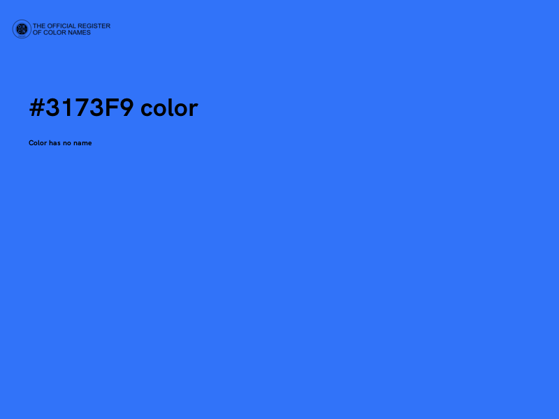 #3173F9 color image