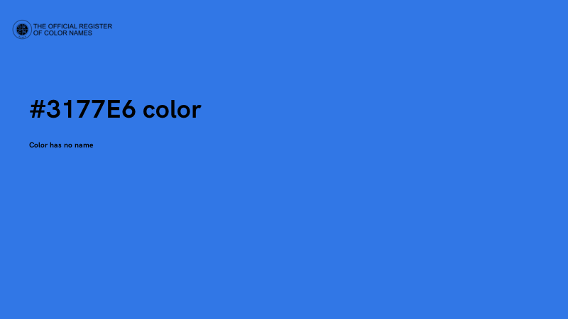 #3177E6 color image