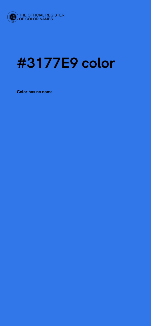 #3177E9 color image