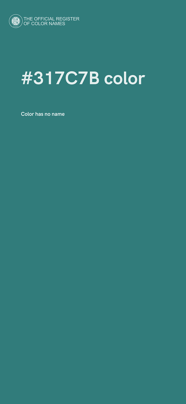 #317C7B color image