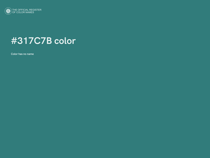 #317C7B color image