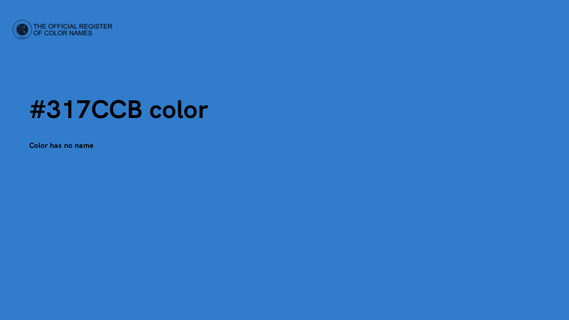 #317CCB color image