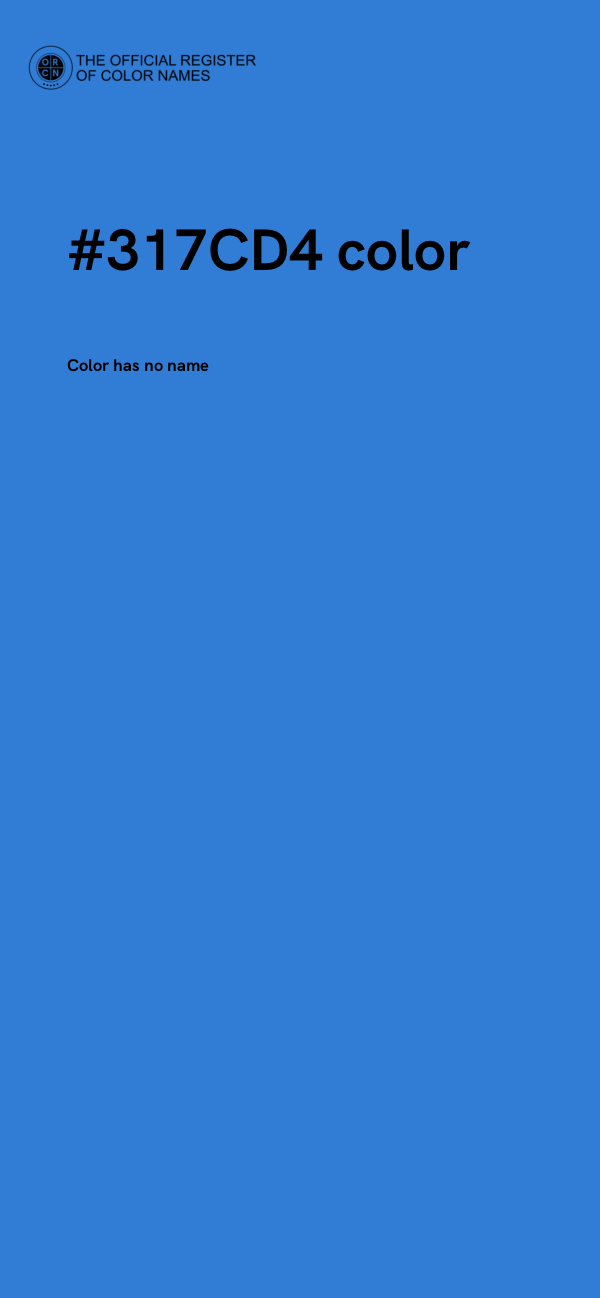 #317CD4 color image
