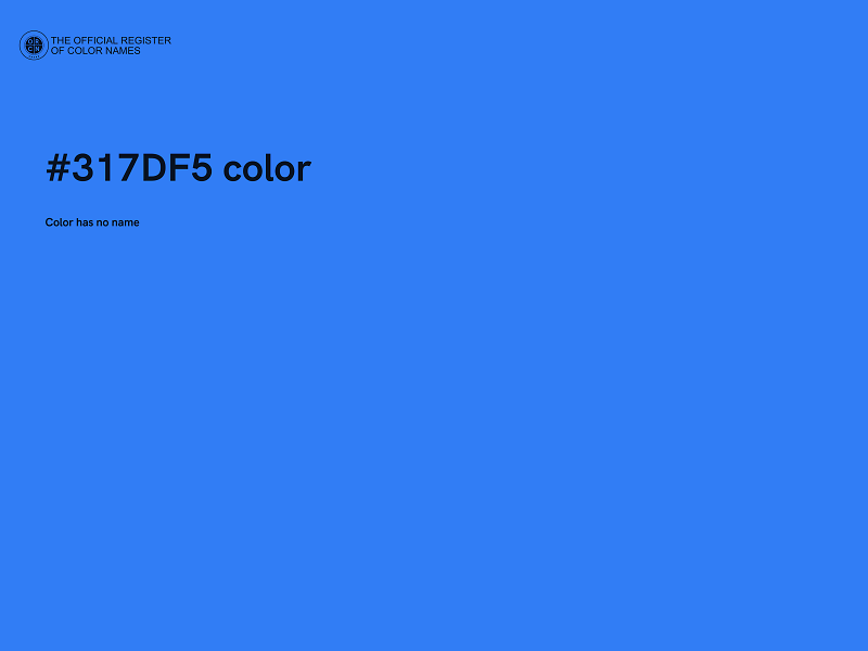 #317DF5 color image