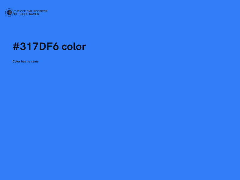 #317DF6 color image