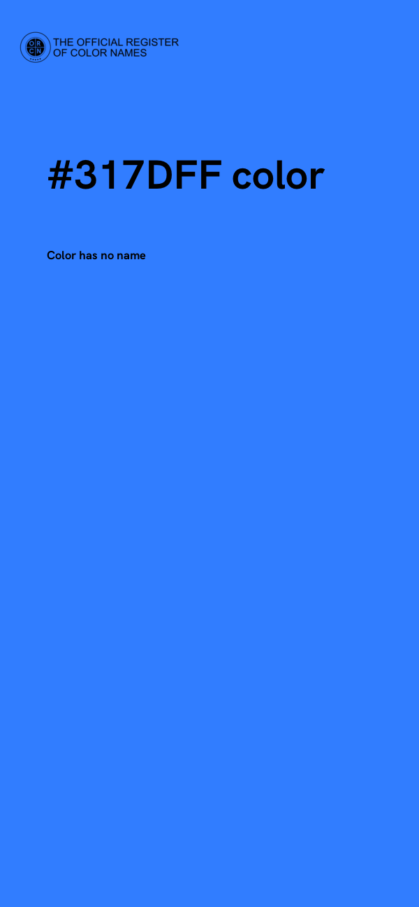 #317DFF color image