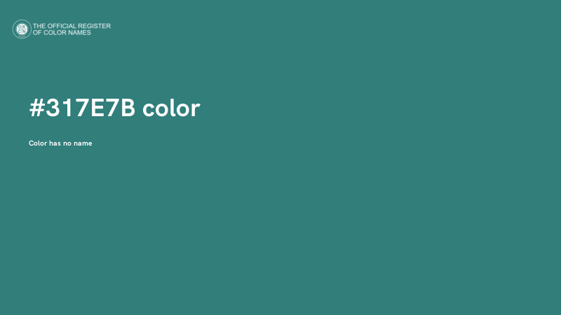#317E7B color image